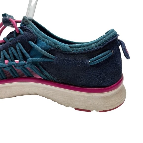 KEEN Teal Blue Pink Closed Toe Sneakers Sandals Hiking Fishing Camping Shoes 5 - Picture 15 of 15